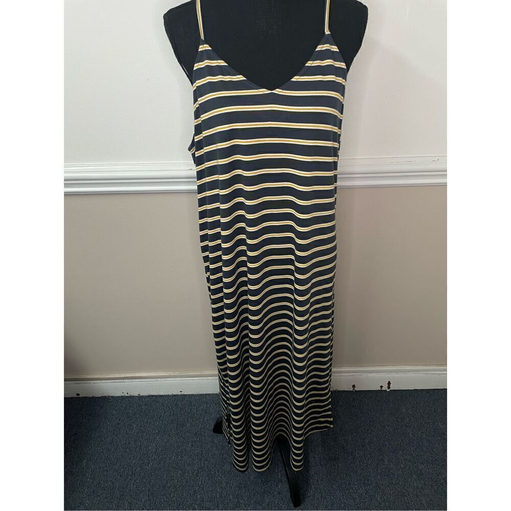 Mittoshop Stripe Spaghetti Strap Dress Size Large